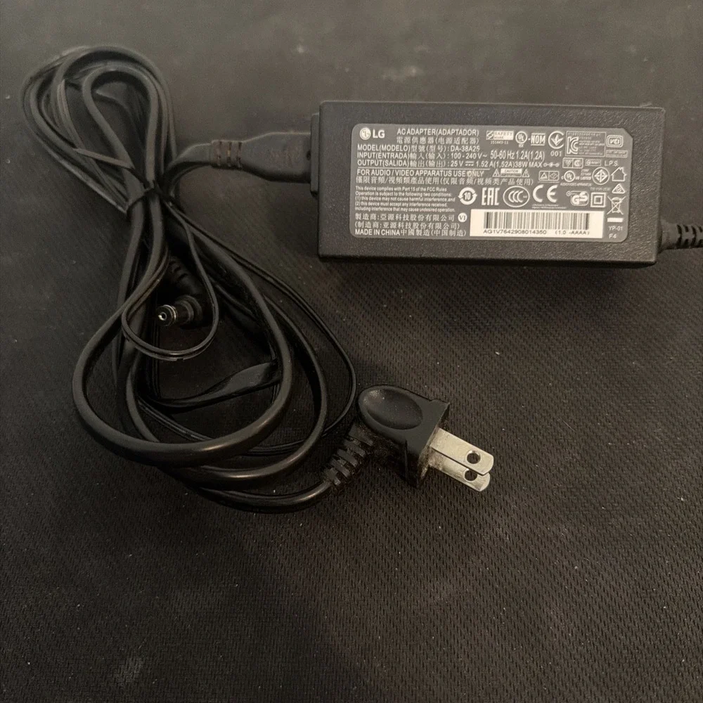 OEM LG 25V 1.52A DA-38A25 Power Adapter Charger for LG SN6Y Wireless Sound Bar